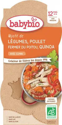 Babybio Bols Légumes Poulet Quinoa