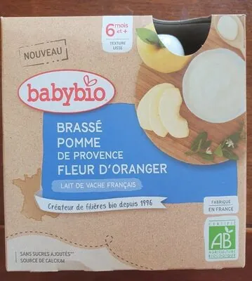 Babybio Brassé pomme de Provence fleur d'oranger