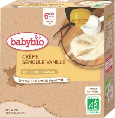 Babybio Crème semoule vanille