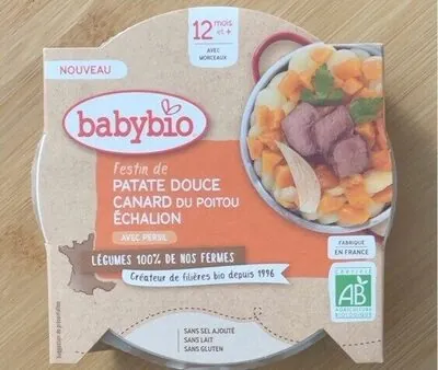 Babybio Festin de patate douce canard échalion