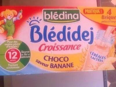 Bledidej Bledidej Croissance Choco Saveur Banane , Dès 12 Mois,