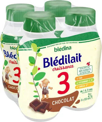Bledilait BLEDILAIT Croissance 3 Chocolat 4x500ml De 1 à 3 ans