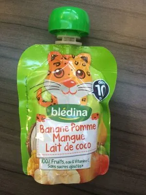 Bledina Gourde banane, pomme, mangue, lait de coco dès 10 mois, 90g