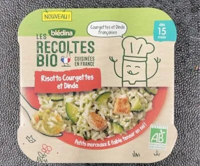 Blédina Les Récoltes Bio Risotto courgette et dinde
