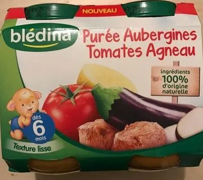 bledina Purée Aubergines Tomates Agneau 2x200g