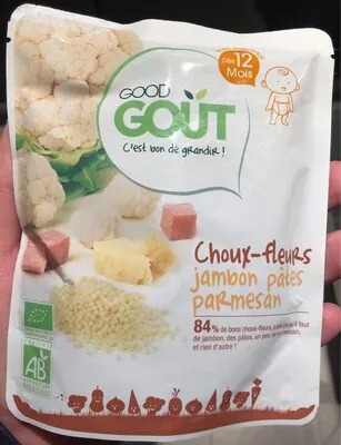 Good gout Choux-fleurs jambon pâtes parmesan bio dès 12 mois