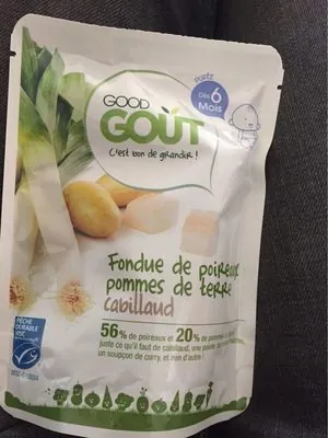 Good Gout Fondue de poireaux, pommes de terre, Cabillaud-Good Gout-190g