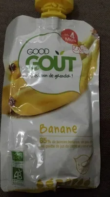Good Goût Gourde bébé - 4 mois - Banane