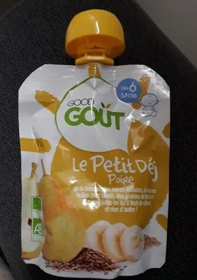 Good Gout Le petit déj poire dès 6 mois