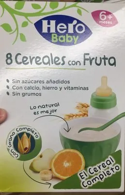 Hero Baby 8 céréales con fruta