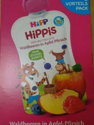 HiPP Compote fruits des bois pommes pêches