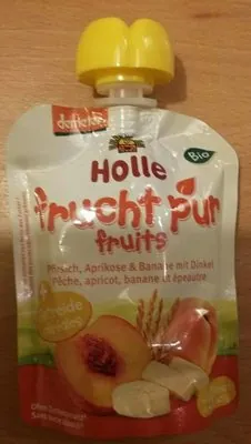 Holle Gourde pêche abricot banane épeautre