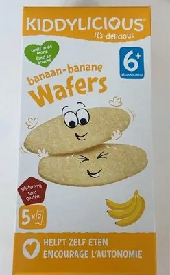 Kiddylicious Banana Wafers 5 x (20g)