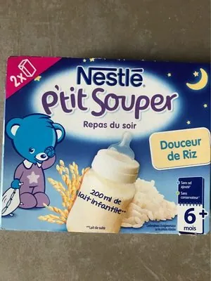 Nestlé Céréales bébé 6 + mois, douceur de riz P'tit Souper