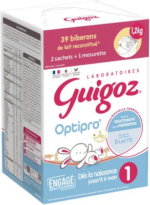 Nestlé GUIGOZ Optipro 1er âge Bag In Box Lait Infantile - 2 x 600g