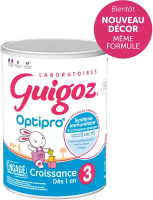 Nestlé GUIGOZ Optipro 3 Lait infantile 3ème âge 830g