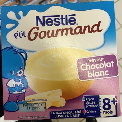Nestlé P'tit Gourmand saveur Chocolat blanc