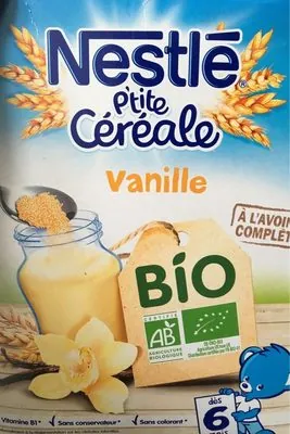 Nestlé P'tite Céréale Bio Vanille