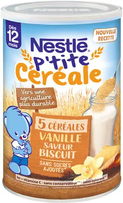 Nestlé P'TITE CÉRÉALE Vanille Saveur Biscuit - Dès 12 mois