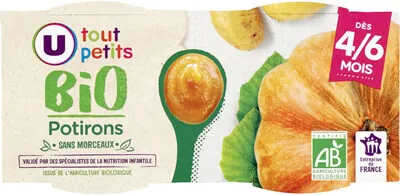 U Bols de potiron sans morceaux U_TOUT_PETITS Bio
