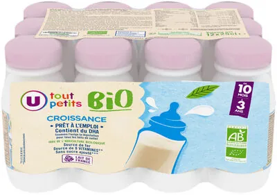 U Lait de croissance Bébé, dès 12 mois - 12x25cl