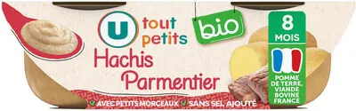 U Plat bébé Hachis parmentier, dès 8 mois - 2x200g - Repas bébé