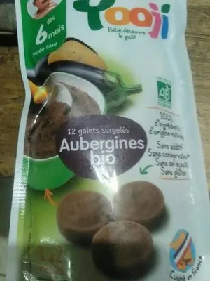 Yooji Galets surgelées de purée d'aubergine bio