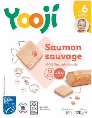 Yooji Hachés de saumon sauvage - 16 galets