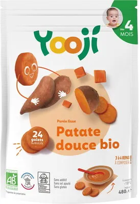 Yooji Purée surgelée de patate douce bio lisse pour bébé dès 4 mois